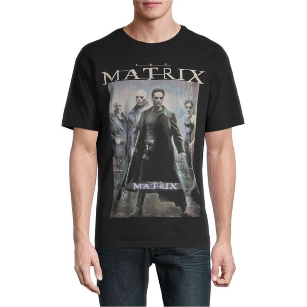 Elevenparis Mens The Matrix Graphic T-Shirt, Black, XL, DM